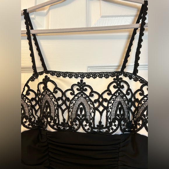 Vintage Jessica McClintock Ruched Dress - Picture 8 of 11